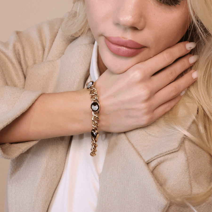 Three Moon Pleiades Bracelet in Gold