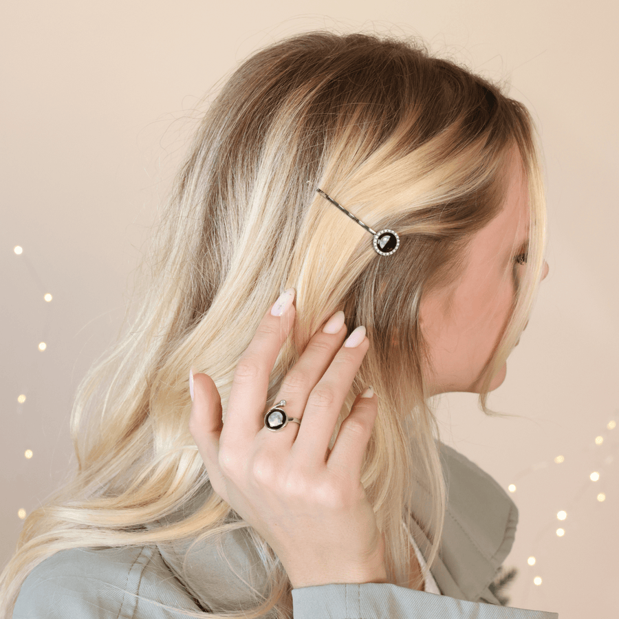 Elysian Hair Pin + Cosmic Spiral Ring