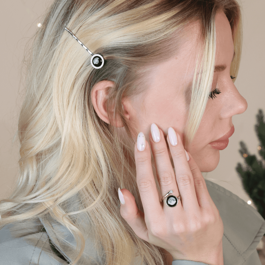 Elysian Hair Pin + Cosmic Spiral Ring