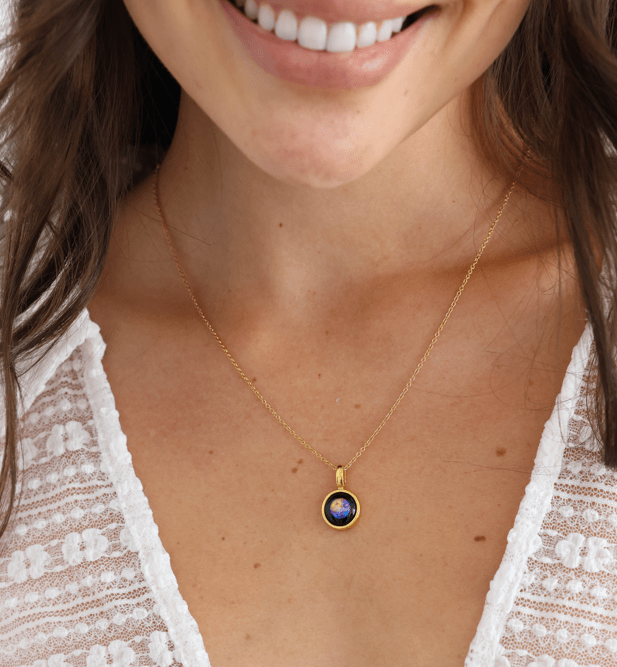 Cosmos Sky Light Necklace in Gold