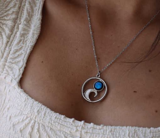 Lunar Tide Necklace in Stainless Steel