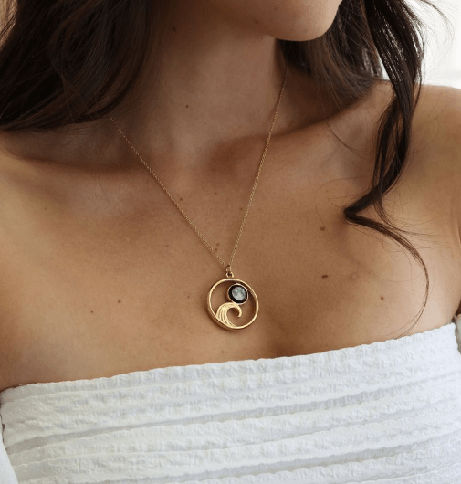 Lunar Tide Necklace in Gold