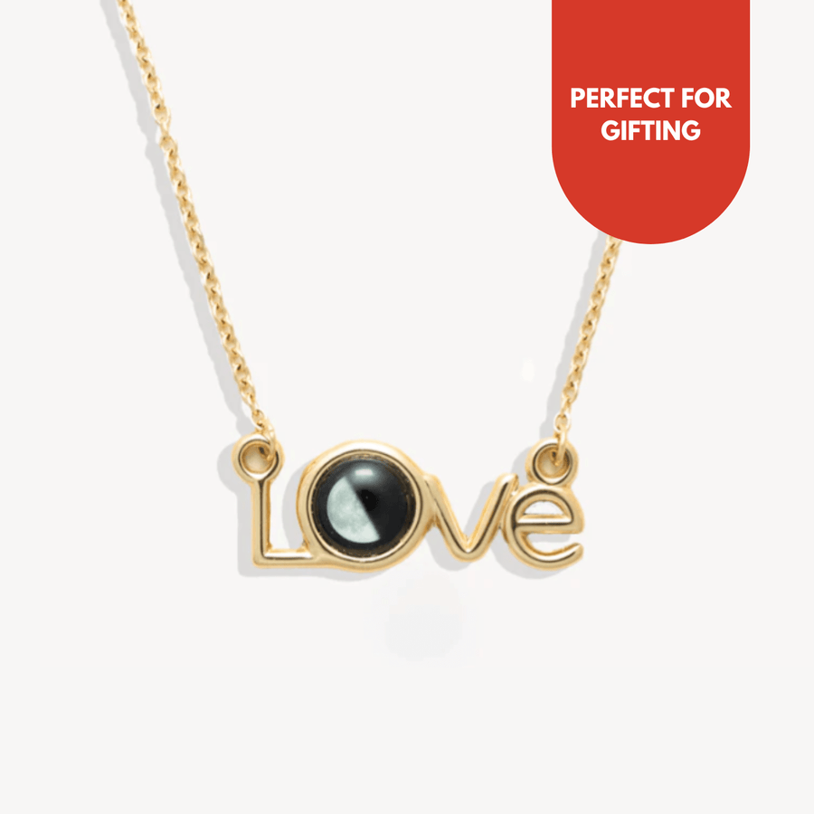 Luna Love Necklace in Gold