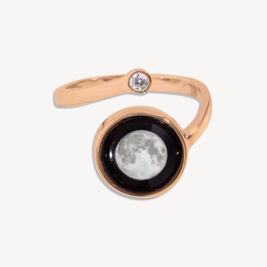 Cosmic Spiral Ring In Rose Gold